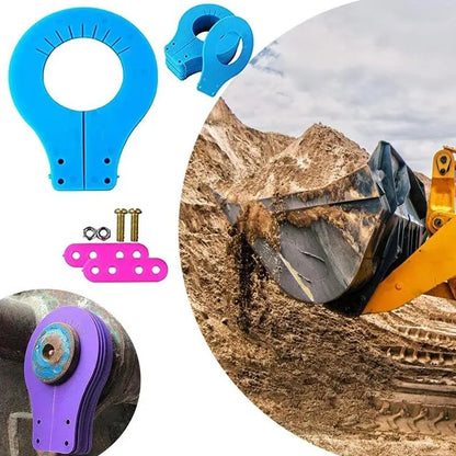 Kit de 8 cales d'axe de godet de 45 mm sans démontage pour pelles et chargeuses compactes Caterpillar, CAT, Bobcat, John Deere, Komatsu, Kubota, Takeuchi et CASE.