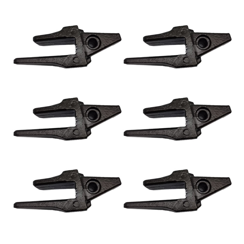 6pcs Bucket Tooth Adapter 2713-1220 for Komatsu Doosan Daewoo Excavator DX300LC DX520LC Solar 280LC-III 290LC-V 300LC-V - KUDUPARTS