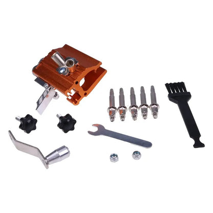 Portable Upgraded Manual Electric Sharpening Jig Set with Glove Brush Head Grinding Head for All Electric Saw Chain