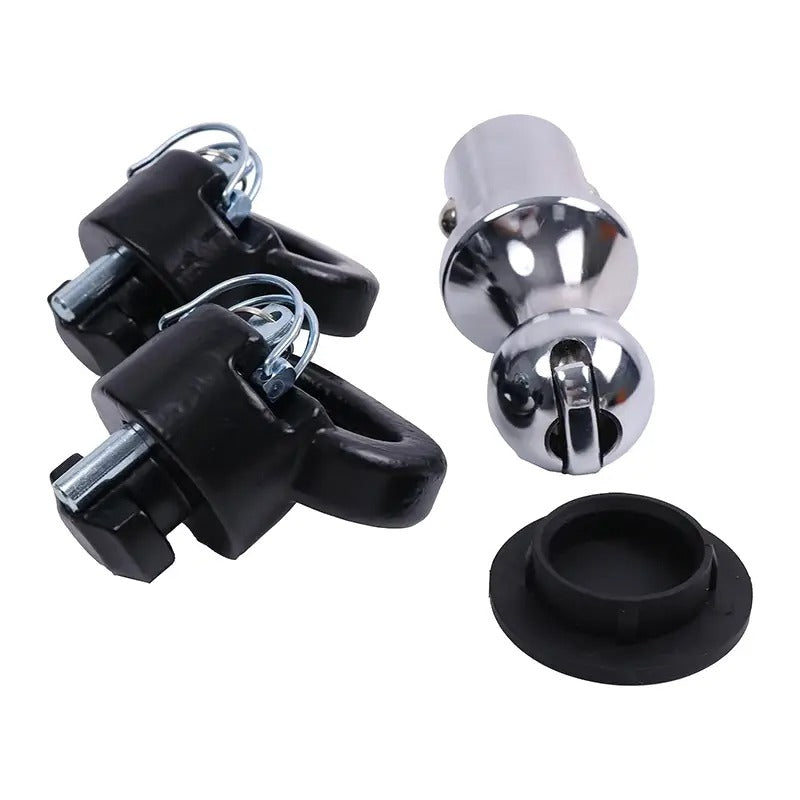 Puck System 2-5/16" Gooseneck Ball and Safety Chain Anchor Kit 60618 82216057AC for Ram Pickup Truck 2500 3500 2013-2023 - KUDUPARTS