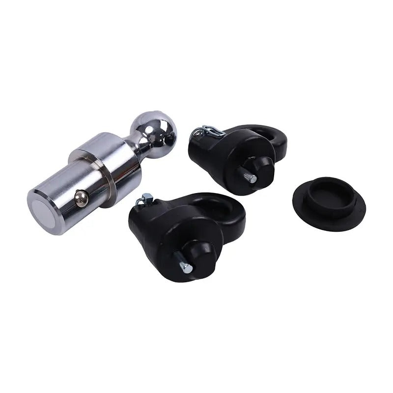 Kit de boule d'attelage à col de cygne et chaîne de sécurité Puck System 2-5/16" 60692 pour Ford F-250, F-350, F-450, Chevrolet Silverado, GMC Sierra et Nissan Titan XD