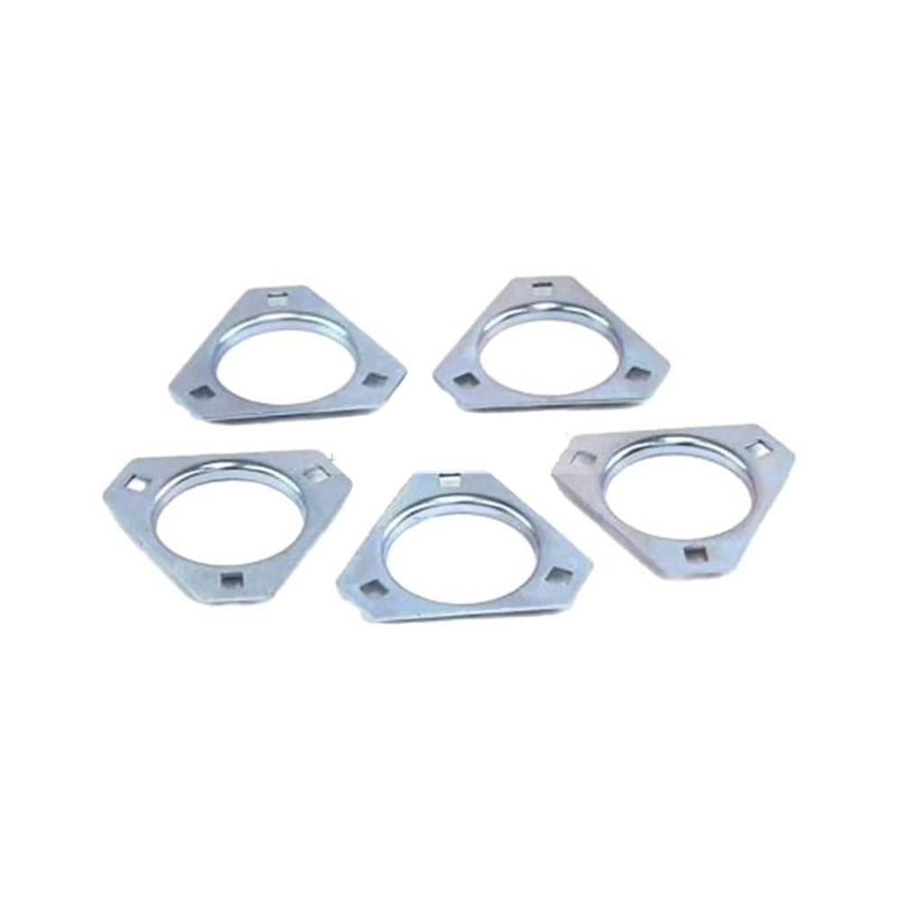 5 Pieces Brush Flange 6599441 for Bobcat Sweeper Attachment Frame Connected Tube - KUDUPARTS
