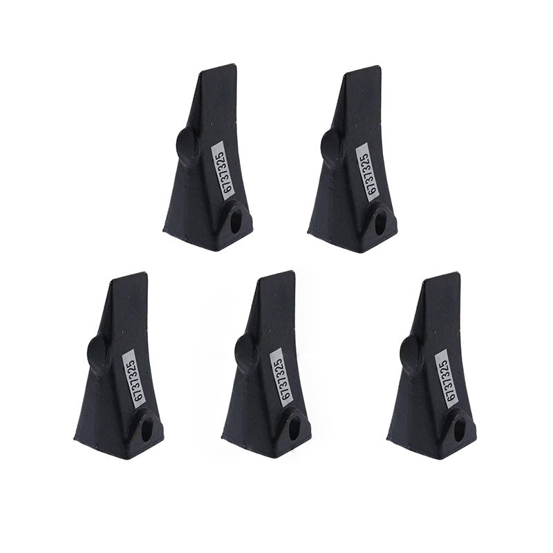 Lot de 5 dents de godet 6737325 pour chargeuse-pelleteuse Bobcat BL570