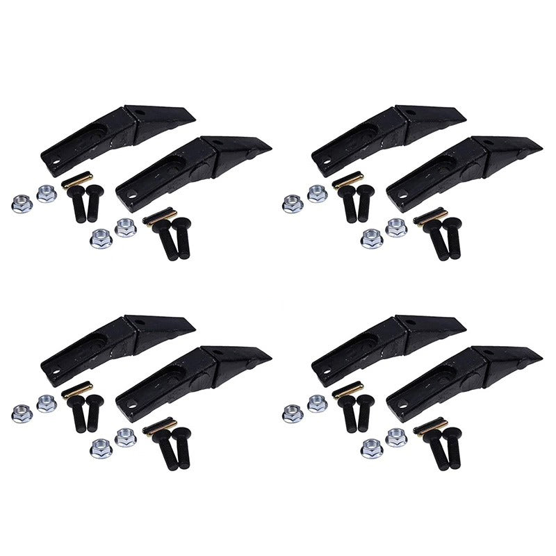 8 piezas 6737325 Diente de cucharón y 6737326 Pasador flexible para miniexcavadora Bobcat