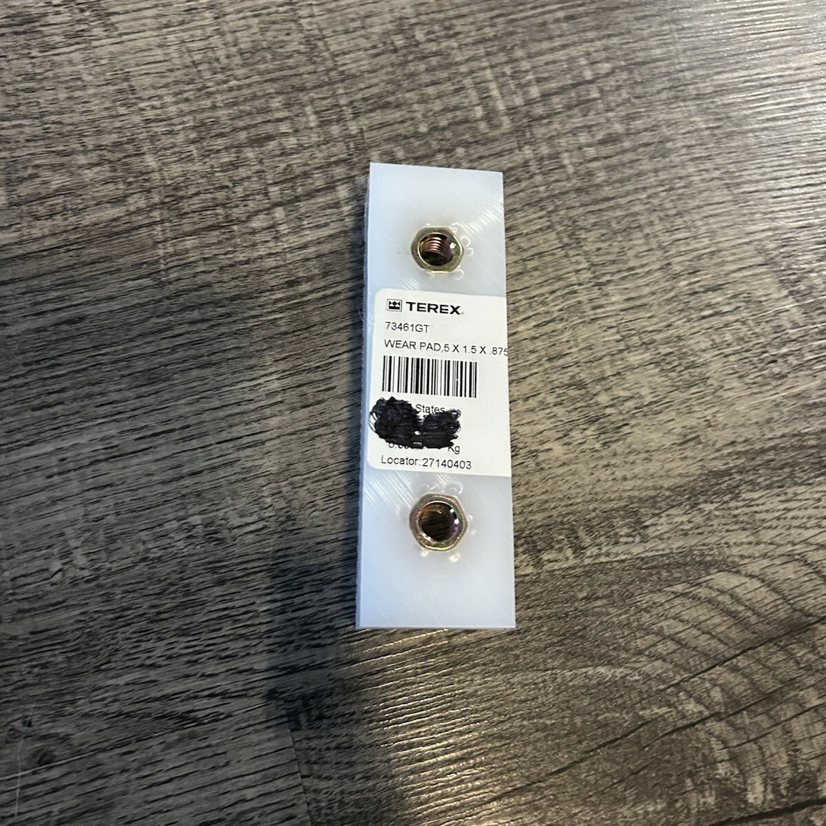 Patin d'usure avec écrou 73461GT pour nacelle télescopique Genie S-80 S-85 S-120 S-125 S-100