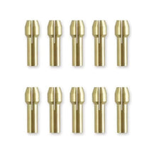 10 Pieces 1/8 In Brass Rotary Tool Collet 42-77-0400 for Milwaukee Cordless Grinding Machine 2460-20