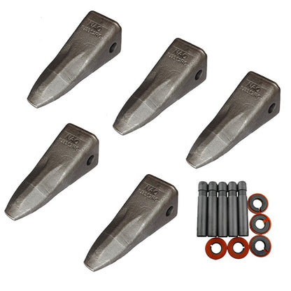 5 unités pour pelle Caterpillar CAT 225 227 229 245 320B 320C 320D 322 325 325B 330 - Pointes de dents de godet forgées - longues 1U-3352