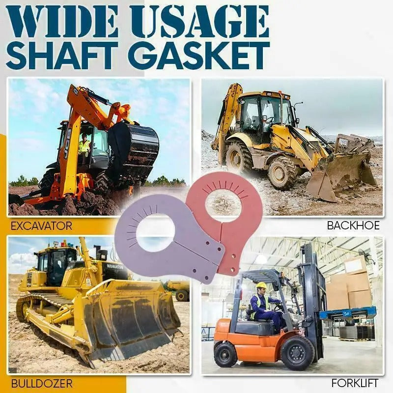 1 jeu de joints d'arbre non démontables, joints épais en caoutchouc et plastique pour pelle, chargeuse, bulldozer et chariot élévateur