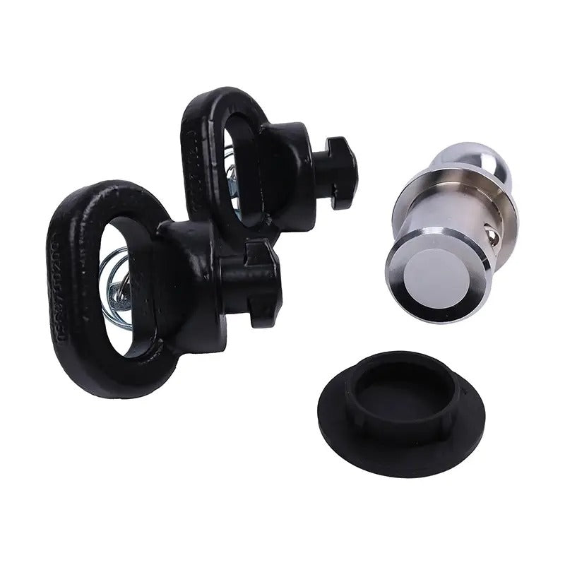 Puck System 2-5/16" Gooseneck Ball and Safety Chain Anchor Kit 60618 82216057AC for Ram Pickup Truck 2500 3500 2013-2023 - KUDUPARTS