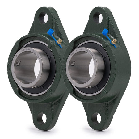 1-15/16" 2-Bolt Double Seal Oval Flange Bearing UCFL210-31 - KUDUPARTS