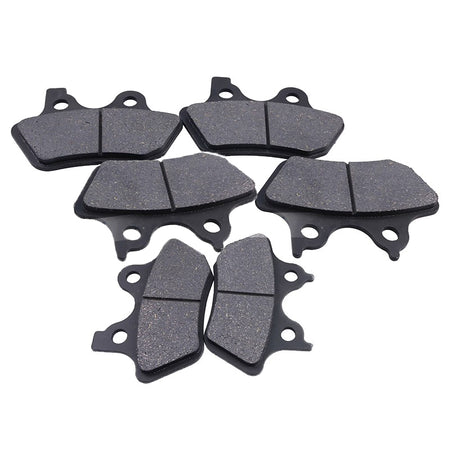 6 Pcs Front Rear Brake Pad FA400 for Harley-Davidson Motorcycle Dyna Sportster Softail Touring - KUDUPARTS