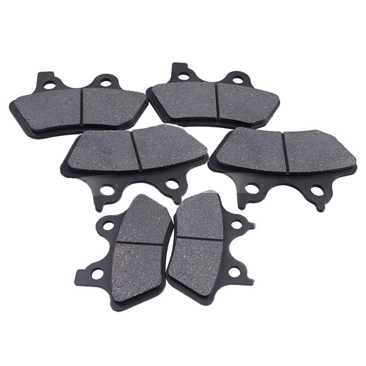 6 Pcs Front Rear Brake Pad FA400 for Harley-Davidson Motorcycle Dyna Sportster Softail Touring - KUDUPARTS