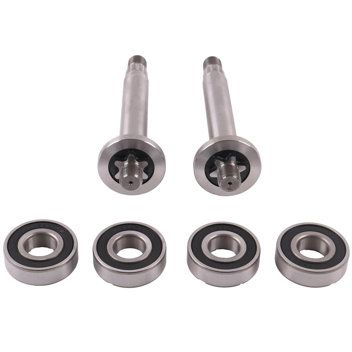 Spindle Shaft With Bearing Kit 738-1186 753-06348 for Cub Cadet Lawn Tractor LT1045 LT1046 MTD Tory Bilt Mower - KUDUPARTS