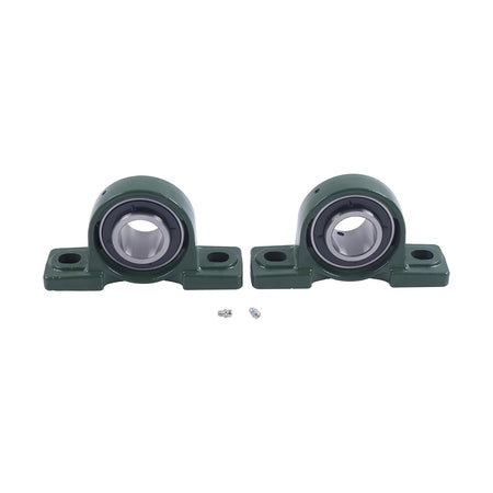 2 Pieces 1-9/16 Pillow Block Bearing NP-25 P2B-SC-109 UCP208-25 for Harvester Plow Seeder - KUDUPARTS