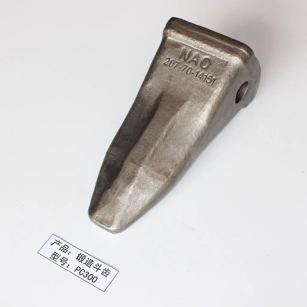 Dent de godet forgée pour excavatrice Komatsu PC220-1 PC220-2 PC220-3 PC220-5 PC220-8 PC270-8 PC300-6 PC300-7 PC300-8 PC360-7 207-70-14151 206-70-48610