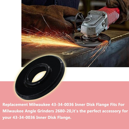 2 Pieces Inner Disk Flange 43-34-0036 for Milwaukee Angle Grinder - KUDUPARTS