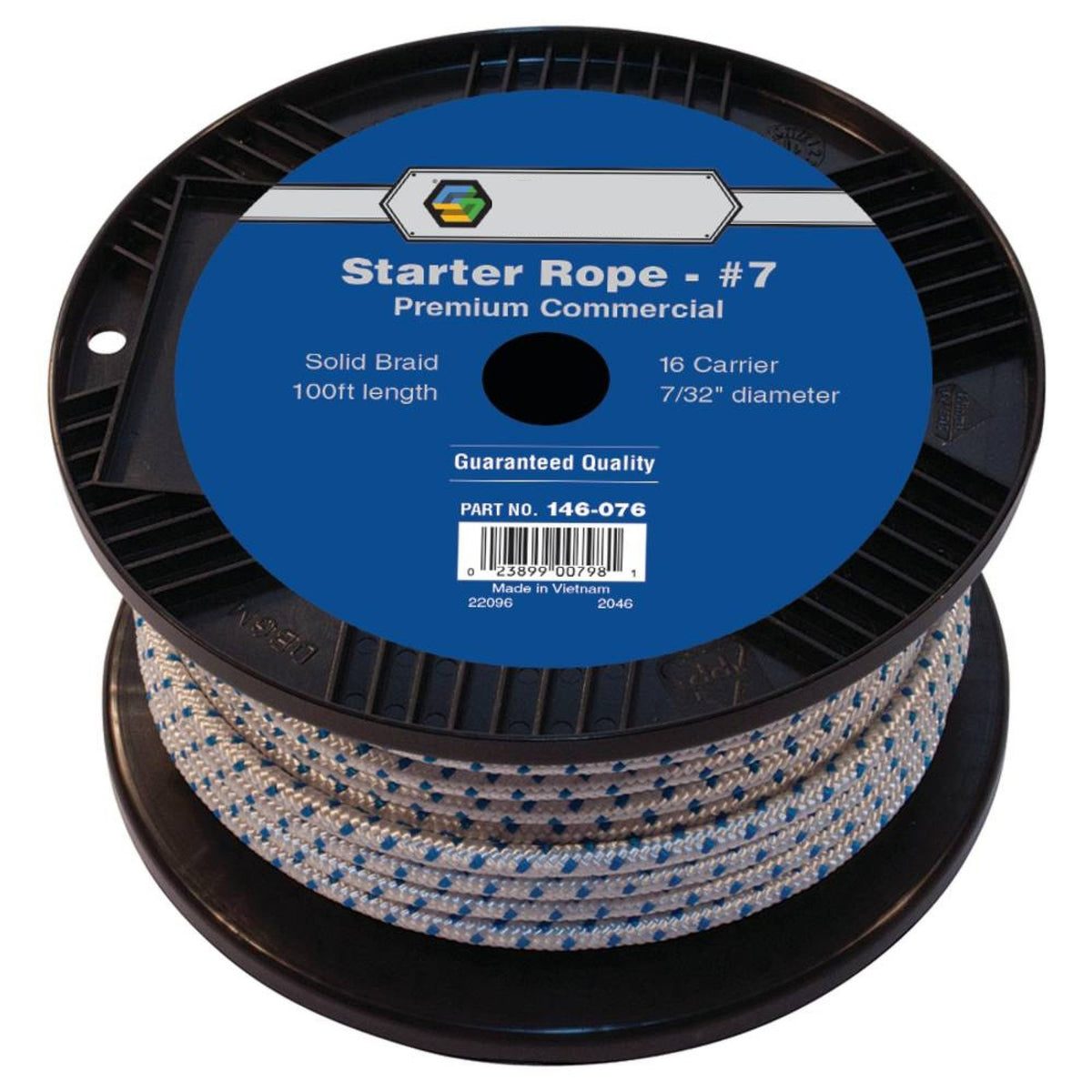 7/32" Diameter 100' Length Aftermarket Stens 146-076 Solid Braid Starter Rope for Mower - KUDUPARTS