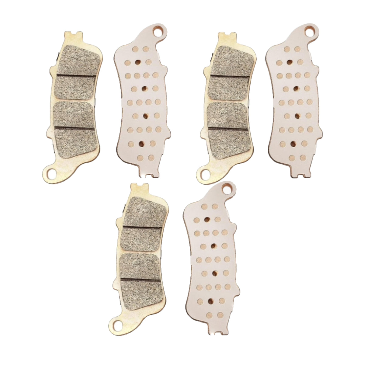 Brake Pad Set 06435-MCV-016 for Honda Motorcycle VTX1800C VTX1800F VTX1800N VTX1800T - KUDUPARTS