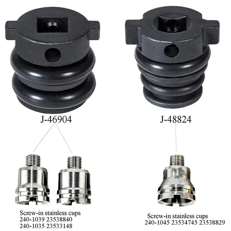 Outils d'extraction et d'installation du manchon de la buse d'injecteur J-46904 et J-48824 pour moteurs Detroit série 60