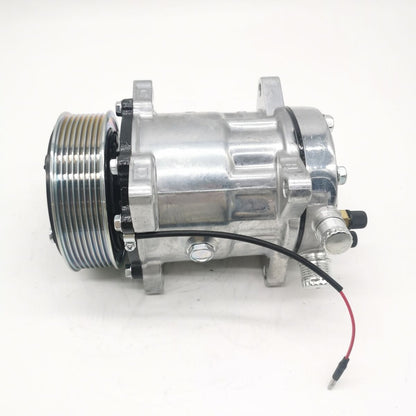 SD7H15 A/C Compressor 82016158 for Ford New Holland Tractor 8160 8340 8360 8560 TM115 TM120 TM125 TM130 TV140 TV145