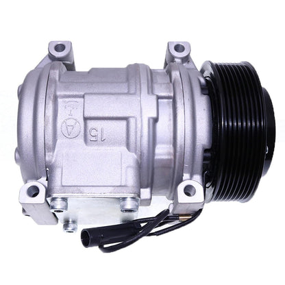 Compresor de aire acondicionado 10PA15C AL176858 para tractores John Deere 1654, 1854, 2054, 2104, 5620, 5720, 5820, 6130, 6230, 6330, 6430, 6530, 6534, 6630, 6830, 6930, 7130, 7230, 7330