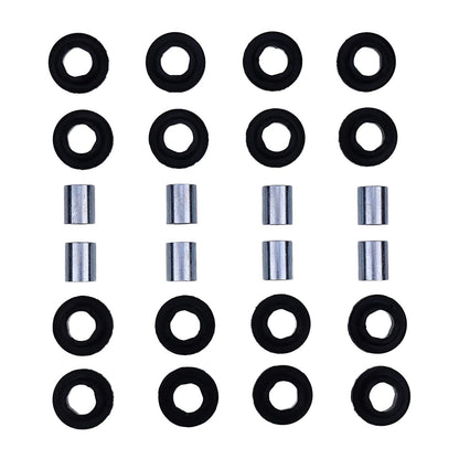 Juego de 8 bujes de amortiguador (superior, inferior, delantero y trasero, 21-0001) para Arctic Cat 250, 300, 375, 400, 454, 500 y 650