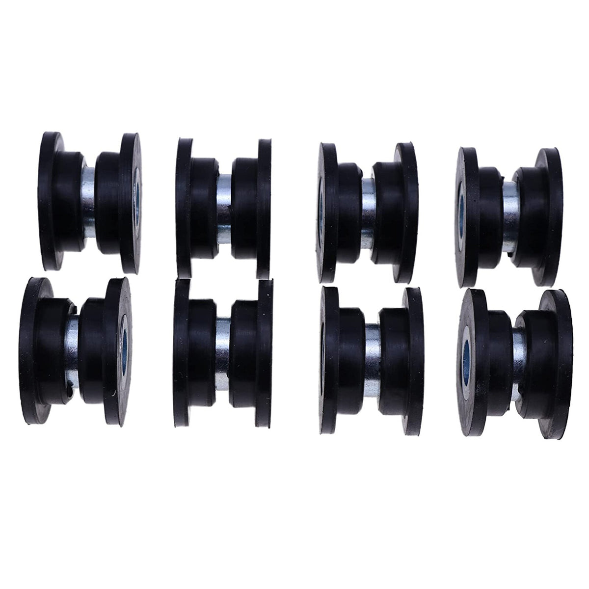 8 Sets Shock Bushing Kit Upper Lower Front Rear Shock Bushing 21-0001 for Arctic Cat 250 300 375 400 454 500 650 - KUDUPARTS