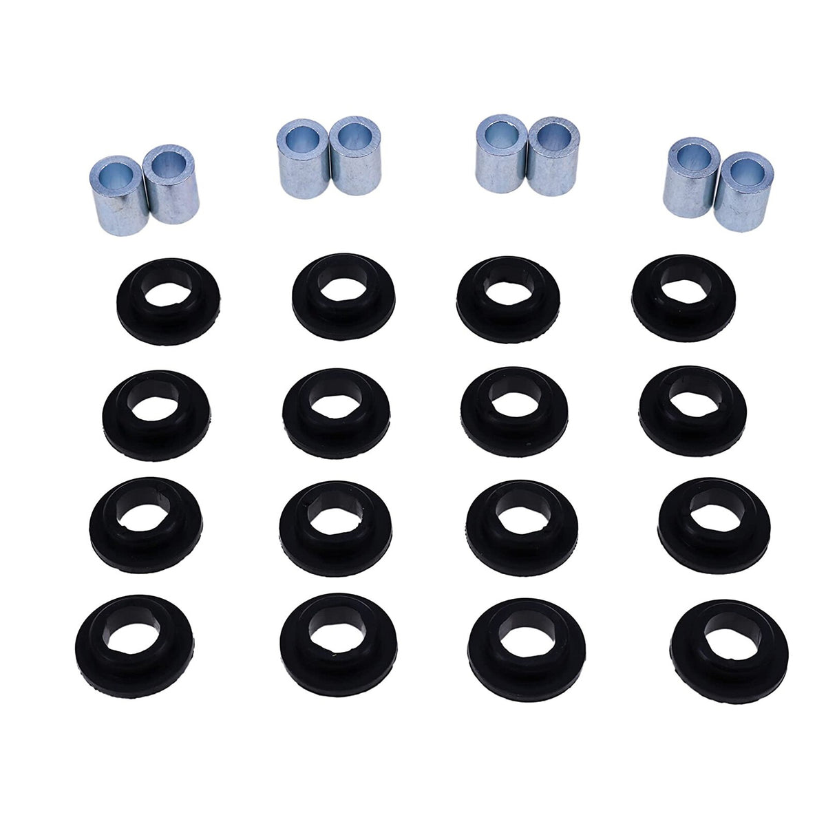 8 Sets Shock Bushing Kit Upper Lower Front Rear Shock Bushing 21-0001 for Arctic Cat 250 300 375 400 454 500 650 - KUDUPARTS