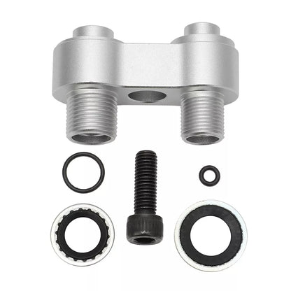 Adaptateur droit pour compresseur de climatisation, en aluminium CNC, pour LS GM R4