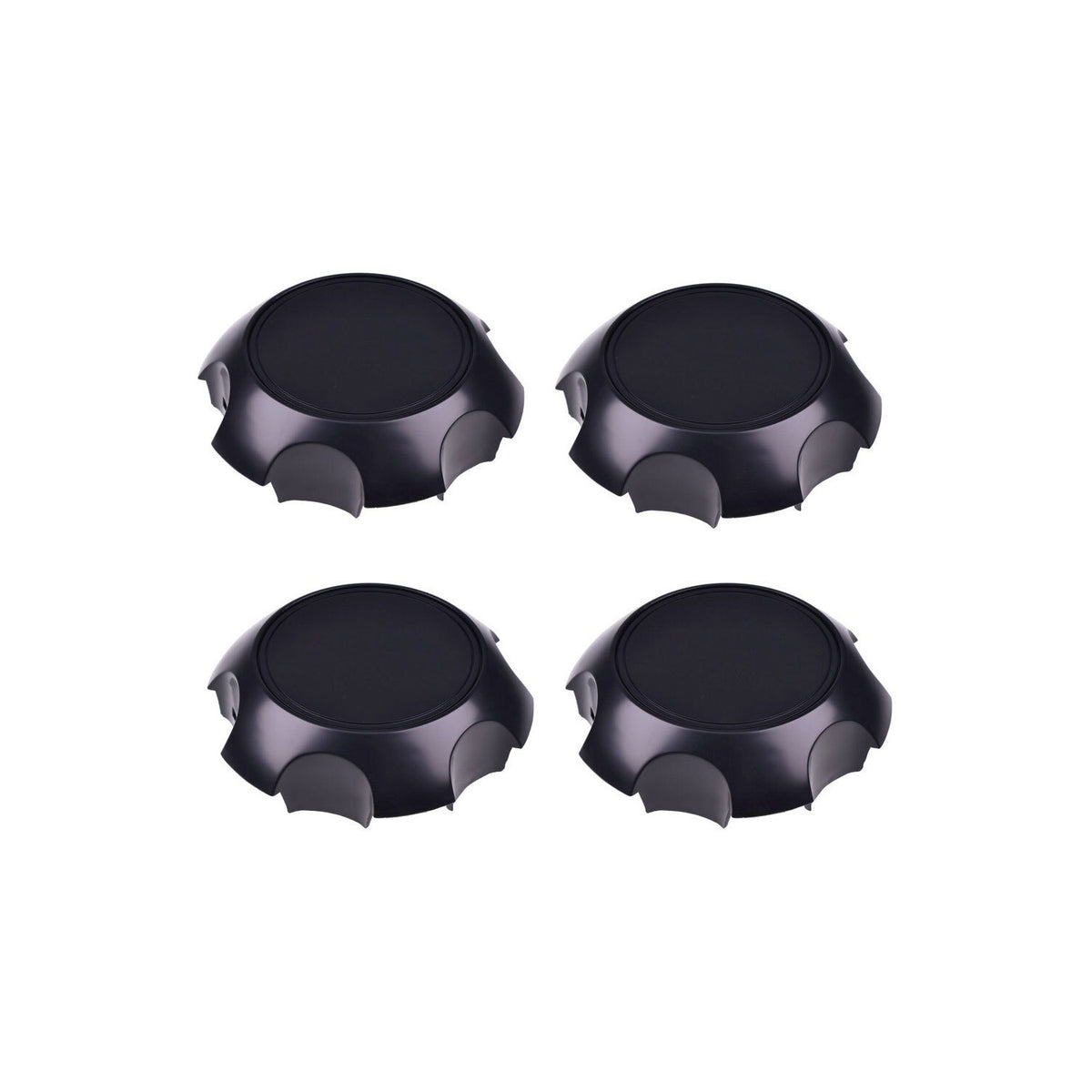 4 Pieces Matte Black Center Cap PTR20-35111-BK for Toyota FJ Cruiser 4Runner Tacoma 2005-2019 - KUDUPARTS