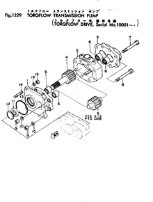 For Komatsu Bulldozer D135A-1 D135A-2 D150A-1 D155A-1 D155A-2 Transmission Pump 07433-71100 07433-71101 07433-71102 07433-71103 - KUDUPARTS