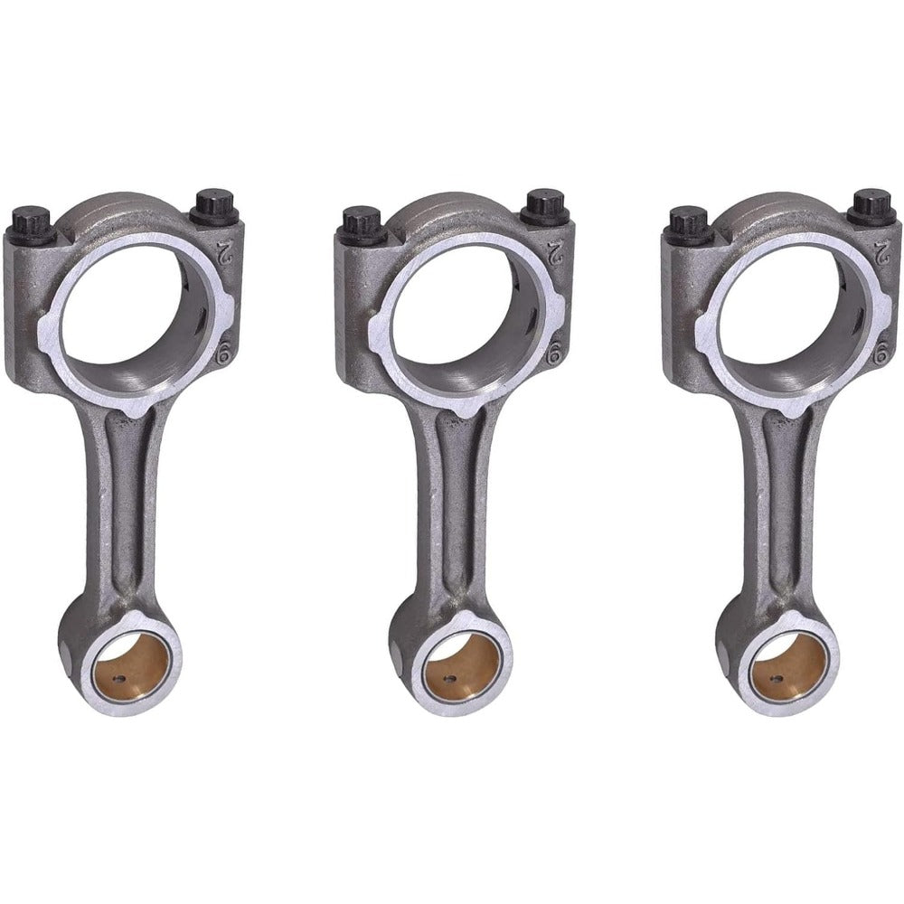 D902 Overhaul Rebuild Kit + 3PCS Connecting Rod + Crankshaft Compatible with Kubota D902 Engine - KUDUPARTS