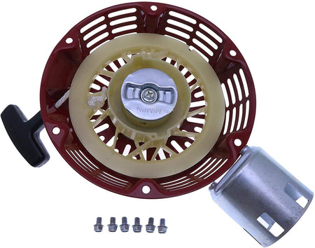 Pull Recoil Starter Assy 284010-ZE2-Q01ZA 28400-ZE2-W01ZB 28400-ZE2-Q01ZN compatible with Honda GX240 GX270 8HP 9HP Engine Generator Oregon 31-049 Rotary 26-10469 Stens 150-711 - KUDUPARTS