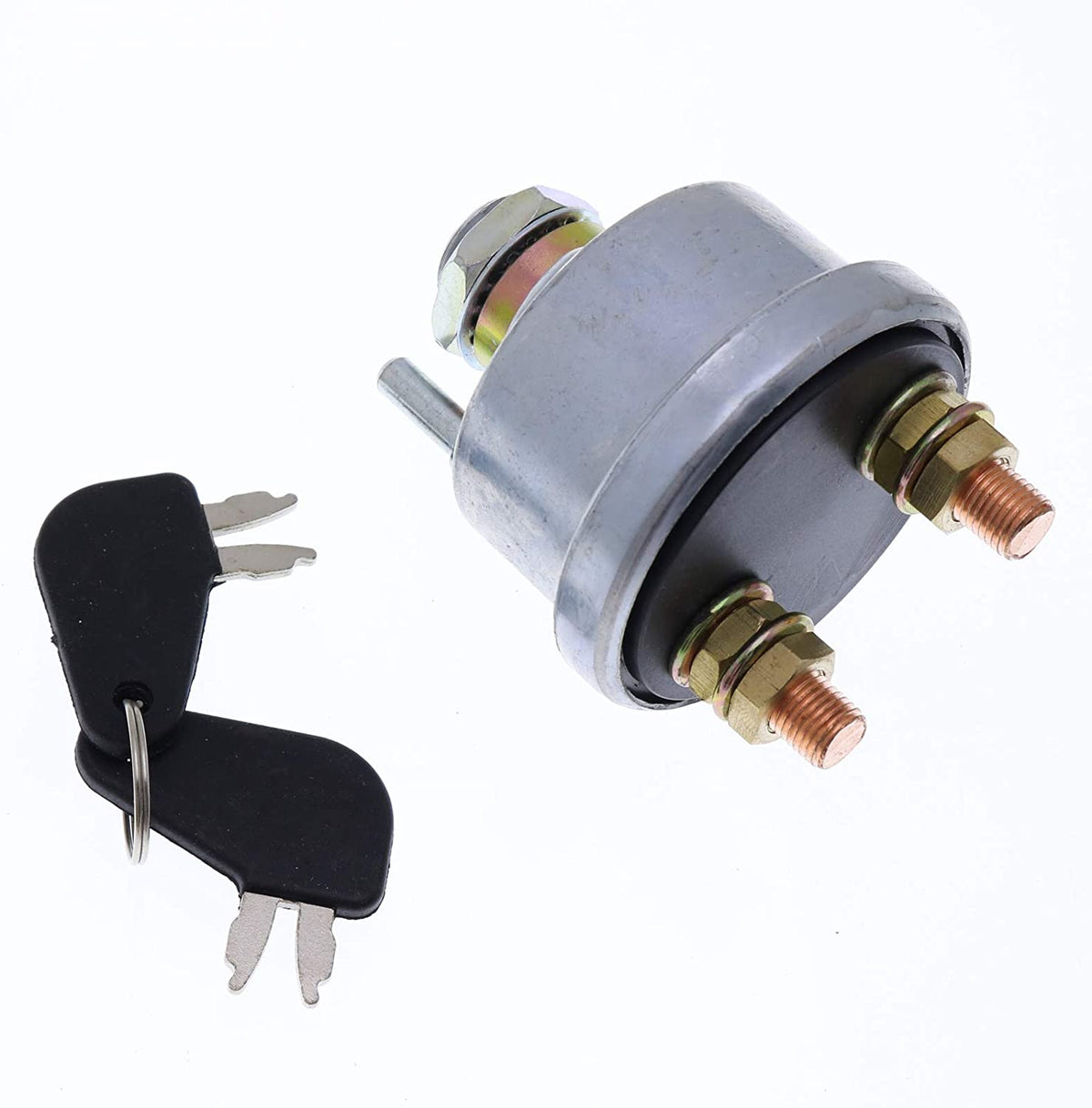 Master Disconnect Ignition Switch with 2 Keys 7N0718 7N-0718 7H290 for Caterpillar CAT Backhoe Loader 414E 416E Wheel Loader 916 924F 938G 950B - KUDUPARTS