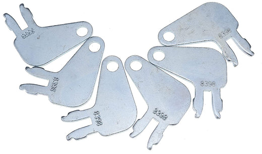 6PCS Key 8398 8H-5306 8H5306 7N-0718 7N0718 for Caterpillar Wheel Skidder 508 515 518C 525 525B 525C 525D 528B 530B 535B 535C 535D 545 545C 545D 555D - KUDUPARTS