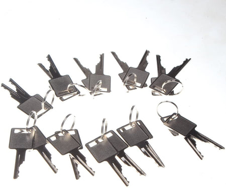 Ignition Key D250 6693241 6709527 for Bobcat 751 753 763 773 863 873 883 963 Skid Steer Loader(10 Pairs) - KUDUPARTS