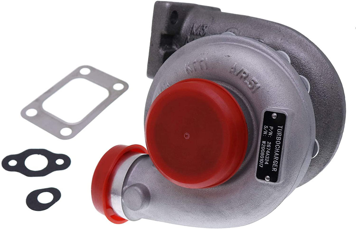 Turbocharger GT2052S 2674A324 2674A382 727265-0002 727265-5002S for Perkins Engine T4.40 - KUDUPARTS