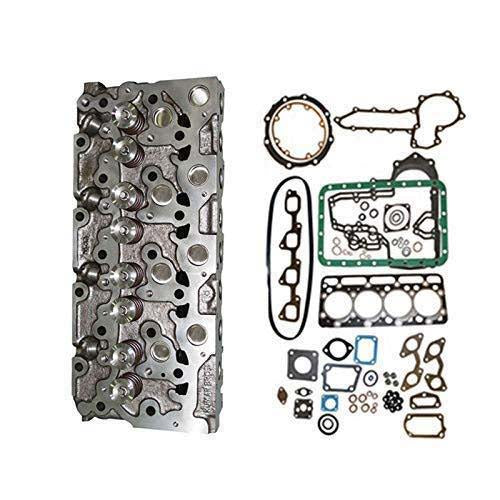 New Complete Cylinder Head With Valves + Full Gasket Set For Kubota Bobcat 773 337 341 S175 S185 T190 Engine - KUDUPARTS