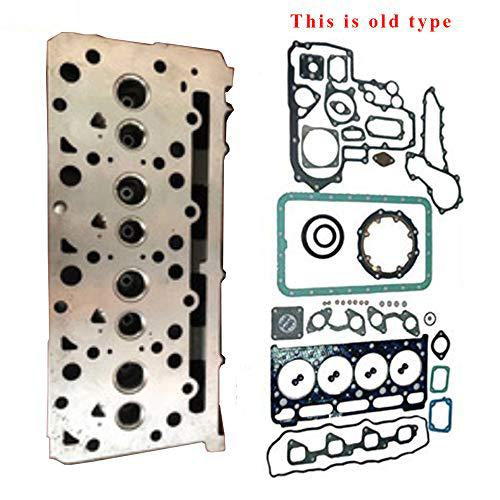 Old Type Bare Diesel Cylinder Head + Full Gasket Set for Kubota V2203 - KUDUPARTS