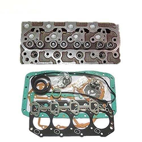 New Cylinder Head With Valves + Full Gasket Kit For Kubota Engine Bobcat 1600 733 743 3023 Loader - KUDUPARTS