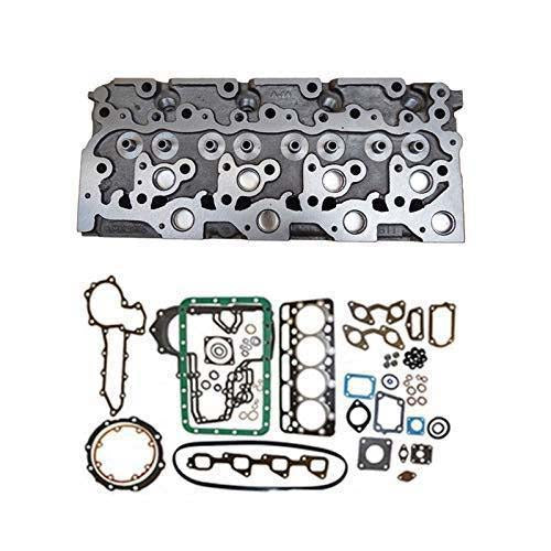 New Bare Cylinder Head + Full Gasket Set For Kubota Bobcat 773 337 341 S175 S185 T190 Engine - KUDUPARTS