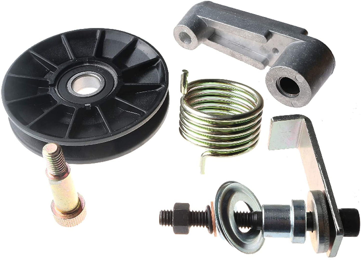 Drive Belt Tensioner 6735884 & Cooling Fan Pulley Kits 6662997 for Bobcat 653 751 753 763 773 7753 S130 S150 S160 S175 S185 S205 T140 T180 T190 - KUDUPARTS