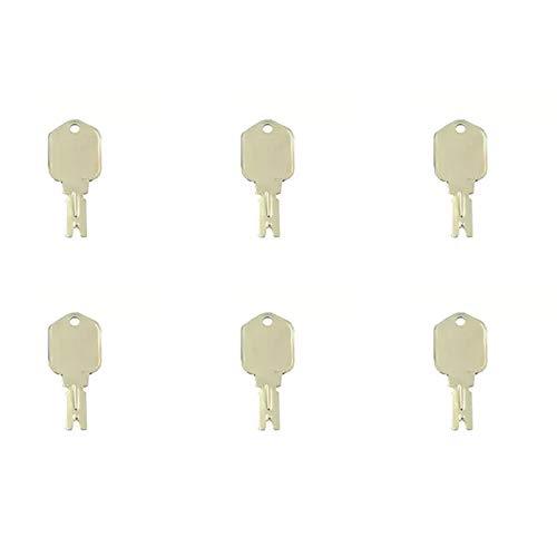 Compatible with (6) Ignition Keys 150979A1 KHR3079 for Sumitomo & Case Excavator S450 - KUDUPARTS