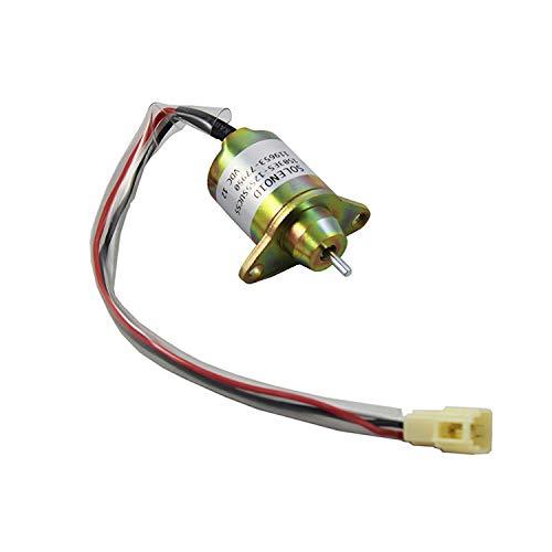 17594-6001-4 Fuel Shutoff Stop Solenoid for KUBOTA SA-4569-T 1503ES-12A5UC5S - KUDUPARTS