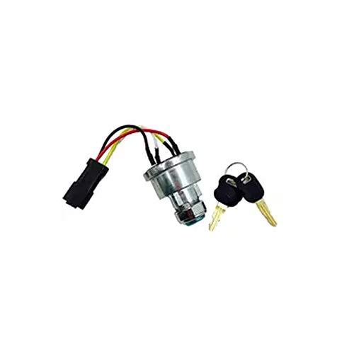 Compatible with 142-8858 New Ignition Switch With 2 Keys for Caterpillar 257B Cat D6T 247B D6R - KUDUPARTS