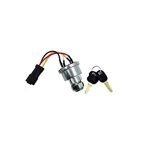 Compatible with New Ignition Switch & Keys for John Deere 670,870,970 & OTHER COMPACTS AM876787 - KUDUPARTS