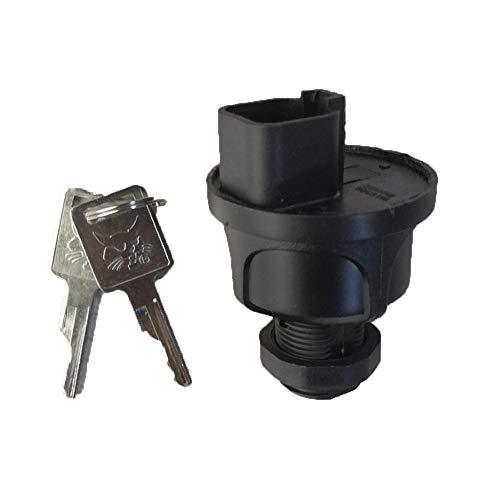 New Ignition Switch with Key for Bobcat E17 E17Z E19 E20 E25 E26 E32 E32i E35 E35i - KUDUPARTS