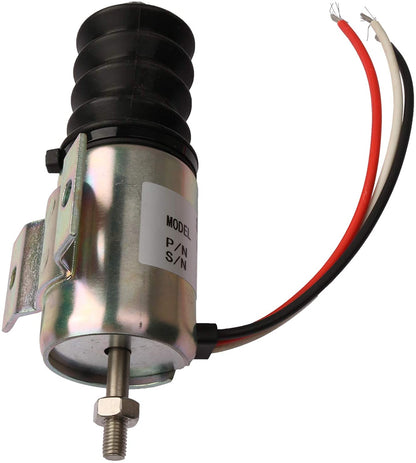 Fuel Shutoff Solenoid AT115077 for John Deere Excavator 690D - KUDUPARTS