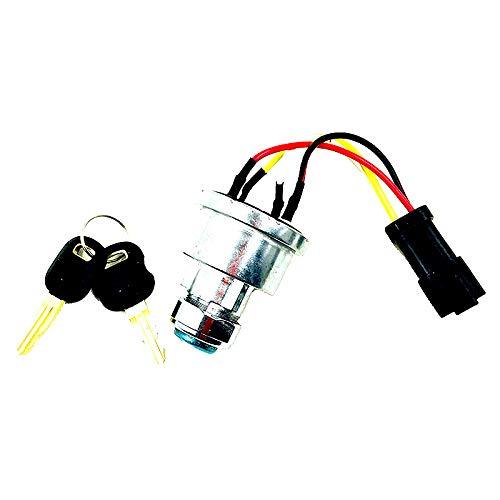 142-8858 Ignition Switch with 2 Keys for Caterpillar 257B Cat D6T 247B D6R D6T 267B 906 246B 242B 267B 216B 226B - KUDUPARTS