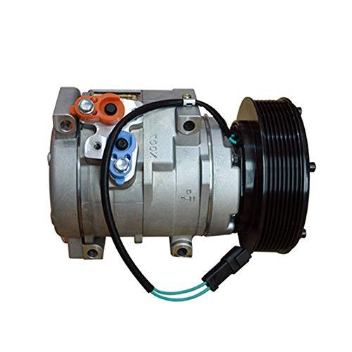 ST120203 8PK R134A 24V Air Conditioning Compressor for Excavator E330C 10S17C Parts - KUDUPARTS